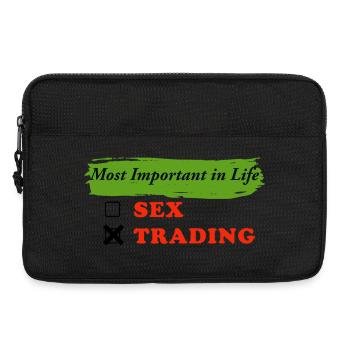 Most Wichtig im Leben Sex Trading - Laptoptasche 13" - Schwarz - Vorne