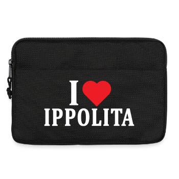 t-shirt I love Ippolita t-shirt gift idea - Laptop bag 13" - black - Front
