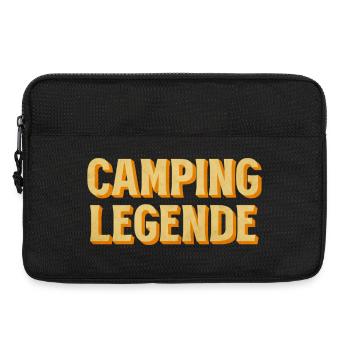 Camping Legende Retro - Laptoptasche 13" - Schwarz - Vorne