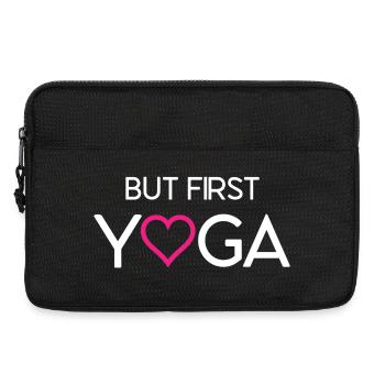 Aber zuerst Yoga - Laptoptasche 13" - Schwarz - Vorne