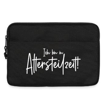 Ich bin in Altersteilzeit  - Laptoptasche 13" - Schwarz - Vorne