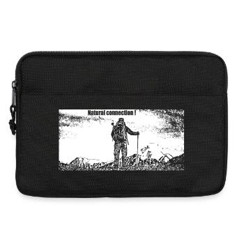 Run and run again - Laptop bag 13" - black - Front