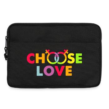LGBT, Regenbogen, schwul - Laptoptasche 13" - Schwarz - Vorne