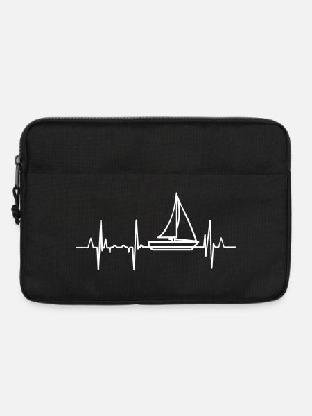 Segeln Herzschlag - Laptoptasche 13" - Schwarz