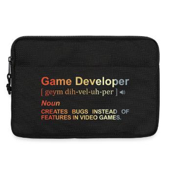 Spieleentwickler Definition - Laptoptasche 13" - Schwarz - Vorne
