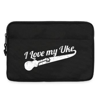 I Love My Uke - Laptop bag 13" - black - Front