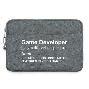 Spieleentwickler Bedeutung - Laptoptasche 13" - Grau meliert - Vorne