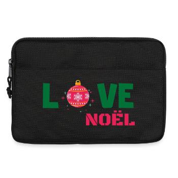 Love Noël - Sacoche pour ordinateur portable 13 pouces - noir - Devant