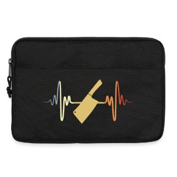 Hackbeil EKG Herzlinie - Laptoptasche 13" - Schwarz - Vorne