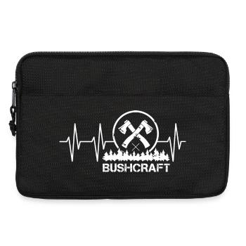 Bushcraft Herzschlag Symbol Puls Wald Axt survival - Laptoptasche 13" - Schwarz - Vorne