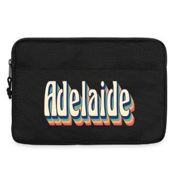 Adelaide T-Shirt Vintage Retro Geschenk T-Shirt - Laptoptasche 13" - Schwarz - Vorne