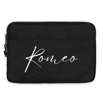 T-shirt Nom Roméo cadeau pour hommes - Sacoche pour ordinateur portable 13 pouces - noir - Devant