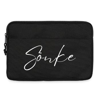 Sönke Name T-Shirt Geschenk Für Männer - Laptoptasche 13" - Schwarz - Vorne