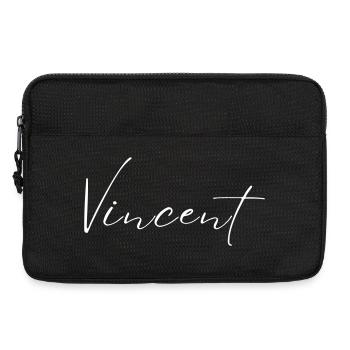 Vincent Name T-Shirt Gift for Men - Laptop bag 13" - black - Front