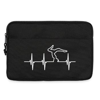 Yoga Lovers ECG Heartline - Laptop bag 13" - black - Front