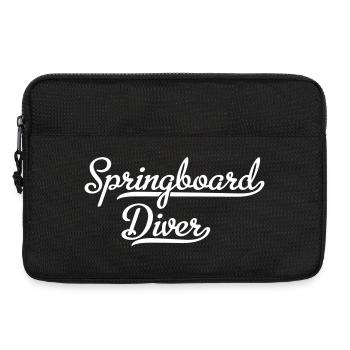 Springboard Diver Wasserspringer Turmspringer - Laptoptasche 13" - Schwarz - Vorne
