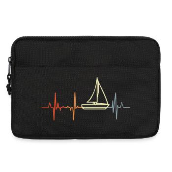 Ich liebe Segeln - Laptoptasche 13" - Schwarz - Vorne