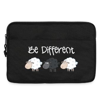 Schwarzes Schaf Be Different Geschenk Weihnachten - Laptoptasche 13" - Schwarz - Vorne