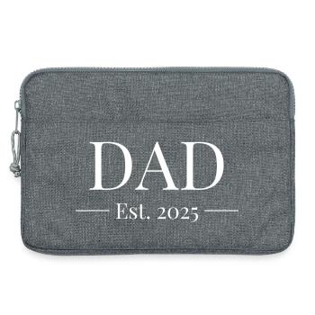 Papa Établi 2025 - Sacoche pour ordinateur portable 13 pouces - gris chiné - Devant