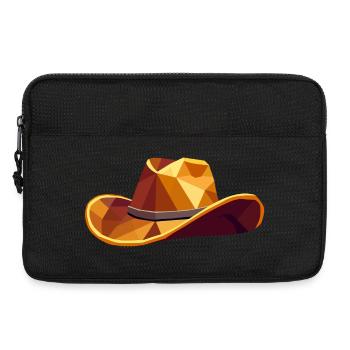 Chapeau de cow-boy – Illustration western géométrique - Sacoche pour ordinateur portable 13 pouces - noir - Devant