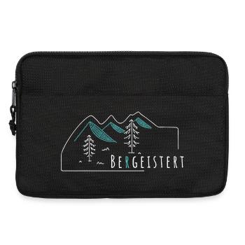 Bergeistert Berge Wandern Bergsport Alpin - Laptoptasche 13" - Schwarz - Vorne