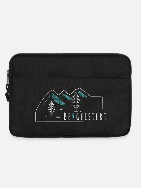 Bergeistert Berge Wandern Bergsport Alpin - Laptoptasche 13" - Schwarz