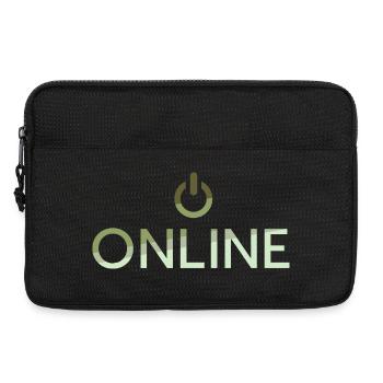 online Schriftzug - On Button aktiv - Laptoptasche 13" - Schwarz - Vorne