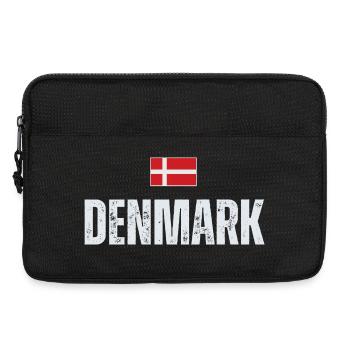 Drapeau du Danemark, fier danois - Sacoche pour ordinateur portable 13 pouces - noir - Devant
