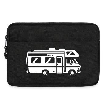 Motorhome Silhouette Camper Travel - Laptop bag 13" - black - Front