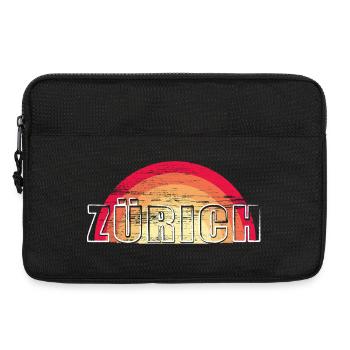 Zürich - Vintage Logo Sunset ZURICH - Laptop bag 13" - black - Front