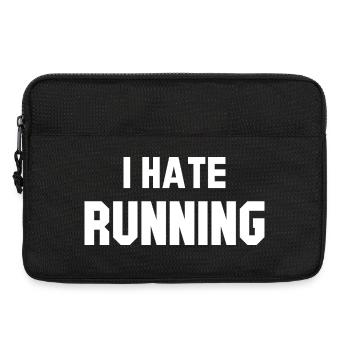 Lebendiges Anti-Hass-Laufzitat-Design - Laptoptasche 13" - Schwarz - Vorne