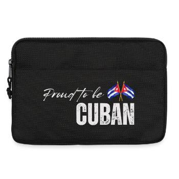Kubanischer Stolz, ich liebe Kuba - Laptoptasche 13" - Schwarz - Vorne