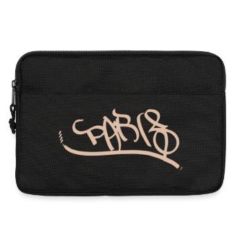 Lettrage de graffiti à Paris - Sacoche pour ordinateur portable 13 pouces - noir - Devant