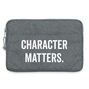 Character Matters - Laptop bag 13" - heather grey - Front