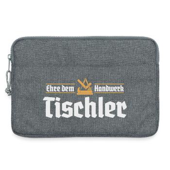 Tischler Handwerk Zunftzeichen Zunft Handwerker - Laptoptasche 13" - Grau meliert - Vorne