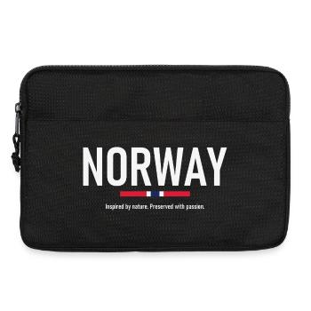 Norvège - Norvège - Norvège - Drapeau - Scandinavie - Sacoche pour ordinateur portable 13 pouces - noir - Devant