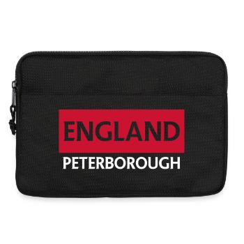 Conception du texte et du drapeau en anglais - Sacoche pour ordinateur portable 13 pouces - noir - Devant