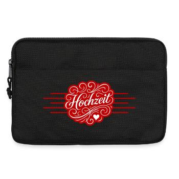 Coeur de mariage - Sacoche pour ordinateur portable 13 pouces - noir - Devant