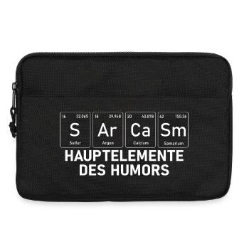 Chemie Chemiker Chemielehrer Lustig Wissenschaft - Laptoptasche 13" - Schwarz - Vorne