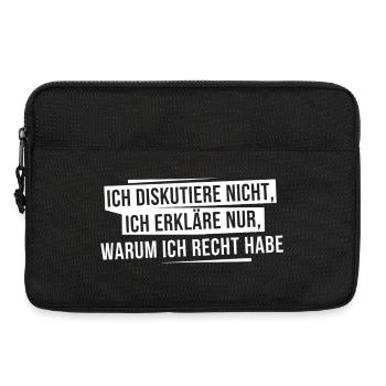 Ich erkläre, warum ich recht habe - Laptoptasche 13" - Schwarz - Vorne