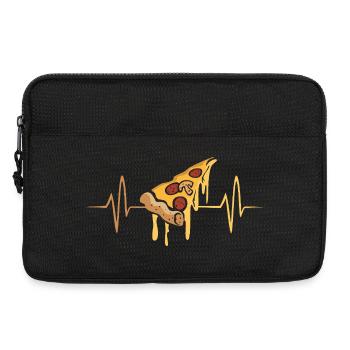 Pizza Puls Herzschlag - Laptoptasche 13" - Schwarz - Vorne
