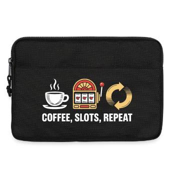 Coffee Slots Repeat Casino Gambling - Laptop bag 13" - black - Front