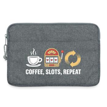 Machines à sous à café Jeux de casino répétés - Sacoche pour ordinateur portable 13 pouces - gris chiné - Devant