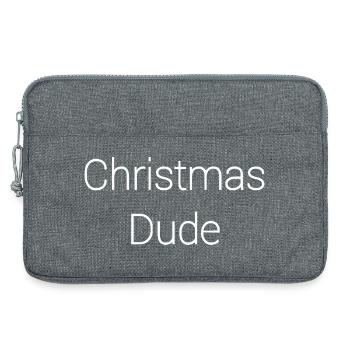 Christmas Dude - Laptop bag 13" - heather grey - Front