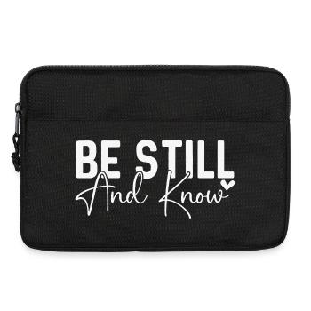 Be Still and Know - Laptop bag 13" - black - Front