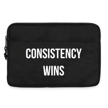 CONSISTENCY WINS. | Greyline Official - Laptop bag 13" - black - Front