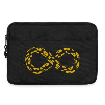 Leopard Infinity Loop (alternativ) - Laptoptasche 13" - Schwarz - Vorne