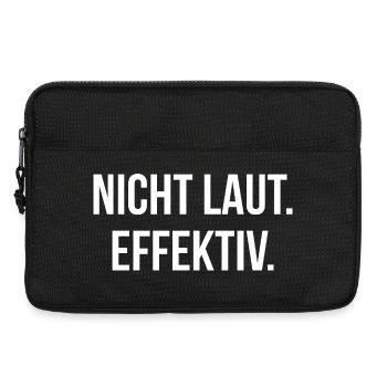 NICHT LAUT. EFFEKTIV. | Greyline Official - Laptoptasche 13" - Schwarz - Vorne