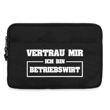Business economist as funny - Laptop bag 13" - black - Front