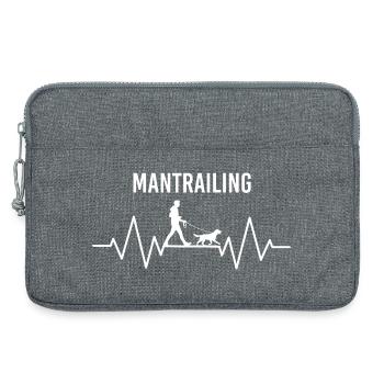 Battement de cœur Mantrailing - Sacoche pour ordinateur portable 13 pouces - gris chiné - Devant